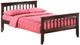 Night & Day Furniture™ Zest Bedroom Sasparilla Dark Chocolate Twin Panel Bed-0