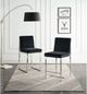 Mazin Furniture Amorra Black/Chrome Counter-Height Chair-3