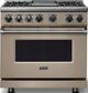 Viking® 7 Series 36" Nantucket Pro Style Dual Fuel Range with Griddle-0