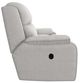 La-Z-Boy® Dorian Porcelain Manual Reclining Loveseat with Console-2