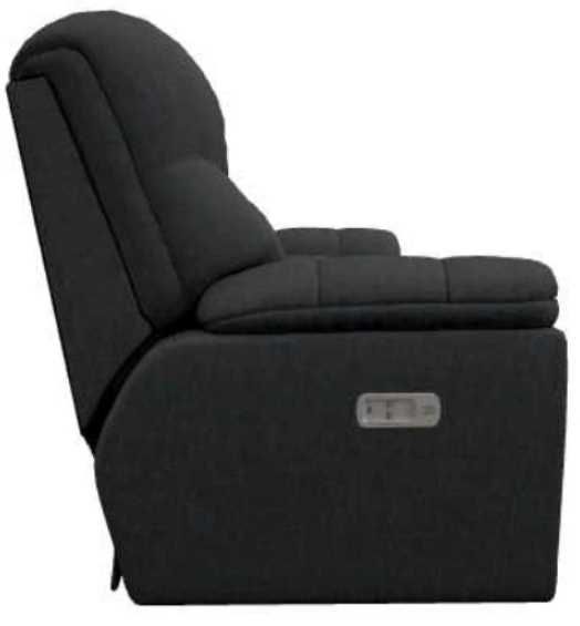 La-Z-Boy® Morrison Indigo Power Reclining Loveseat with Console, Headrest, and Lumbar-3