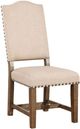 Furniture of America® Julia 2-Piece Beige/Light Oak Dining Side Chair Set-0