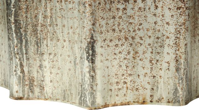 Monarch Specialties Inc. Antique Gold Iron Geometric End Table-3
