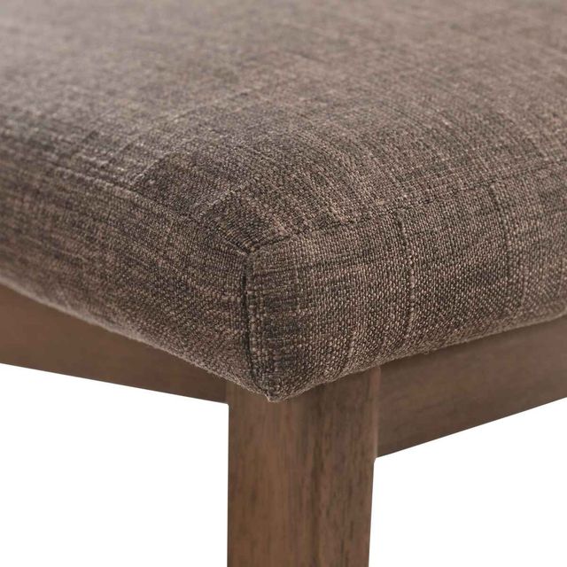 Elements International Razor Walnut Standard Height Side Chair-1