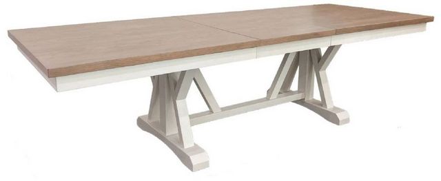 Parker House® Americana Modern Cotton Dining Table with Weathered Natural Top 