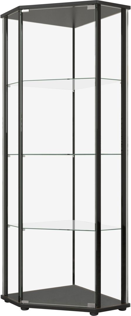 Coaster® Zenobia Clear/Black Curio Cabinet