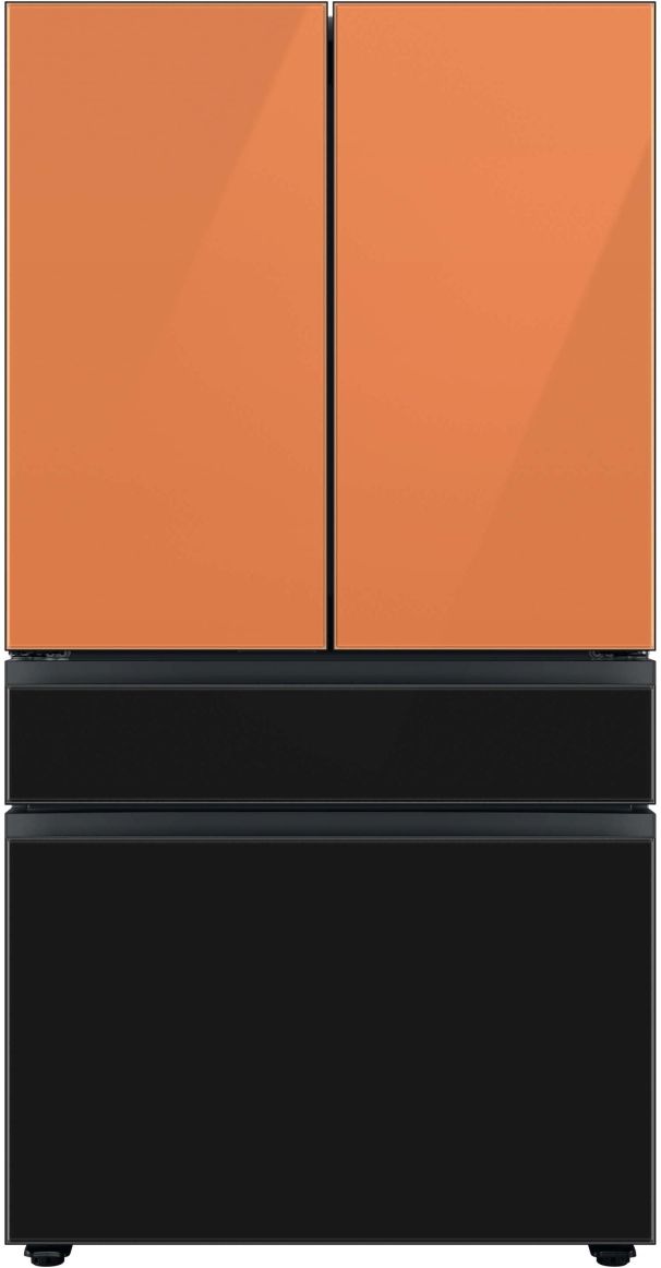 Samsung Bespoke 36" Charcoal Glass French Door Refrigerator Bottom Panel-2