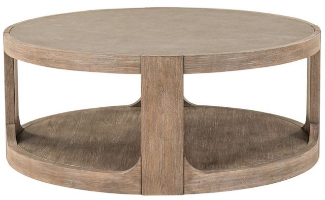 Liberty Furniture South Bend Burnished Clay Round Cocktail Table-3