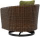 Signature Design by Ashley® Horizon Hall Brown/Green Fabric Rattan Outdoor Swivel Lounge Chair-3