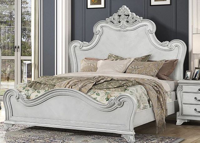 New Classic® Home Furnishings Cambria Hills Mist Gray Queen Bed-0