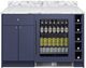 Summit® TurnKey Mesa 54" Midnight Navy Dry Bar with 3.5 Cu. Ft. Built-In Beverage Center-1