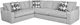 Franklin™ Venus 2-Piece Blast N Dove Sectional-0