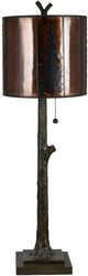Crestview Collection Rowan Oak 2-Piece Brown Table Lamp Set-1