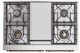 Ilve® Nostalgie II Noblesse 40'' Custom RAL Color Pro Style Dual Fuel Range with Brass Trim-2