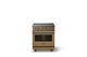 Viking® 5 Series 30" Golden Hour Pro Style Induction Range with Brushed Brass Trim-3
