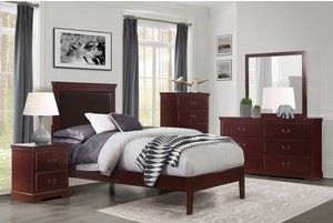 Mazin Furniture Seabright Cherry Mirror-3