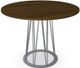 Amisco Customizable Calypso Walnut Veneer Counter Height Table with 48" Tabletop -3