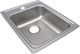 Elkay Lustertone® Classic Lustrous Satin 17" x 22" x 6-1/2" 1-Hole Single Bowl Drop-In ADA Sink-0