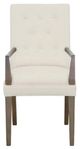 Fairfield® Customizable Entree Dining Straight Short Button Back Arm Chair-1