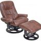 BarcaLounger® Jacque Hilton Whiskey Pedestal Recliner and Ottoman-1
