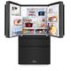 ZLINE 36" 22.5 cu. ft Fingerprint Resistant Black Stainless Steel 4-Door French Door Refrigerator with Ice Maker and Water Filter -4