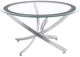 Coaster® Brooke 3-Piece Tempered Glass Top Occasional Table with Chrome Base Set-1