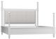 Elizabeth Ann Home Capri True White King Upholstered Poster Bed-0