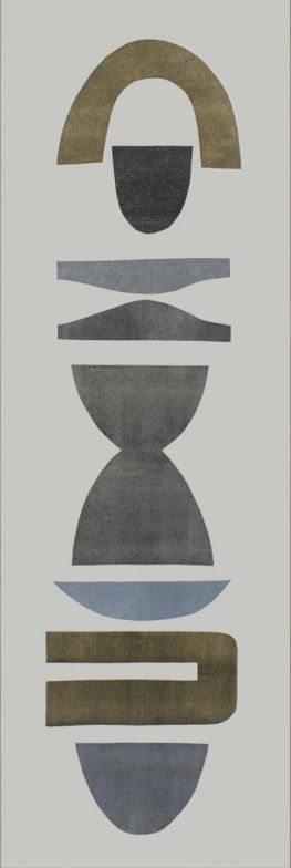 Classy Living Rob Delamater Neutral Totems VI 42"W Wall Art-1