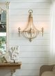 A & B Home Donalt 3-Light Aged Gold/White Wall Lamp-3