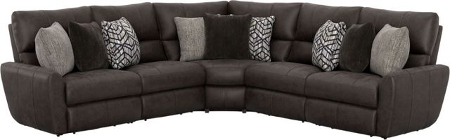 Catnapper® Royster 3-Piece Sable Curved Power Reclining Sectional-0