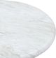 TOV Furniture Juju White Short Faux Marble Indoor/Outdoor Round Coffee Table-5