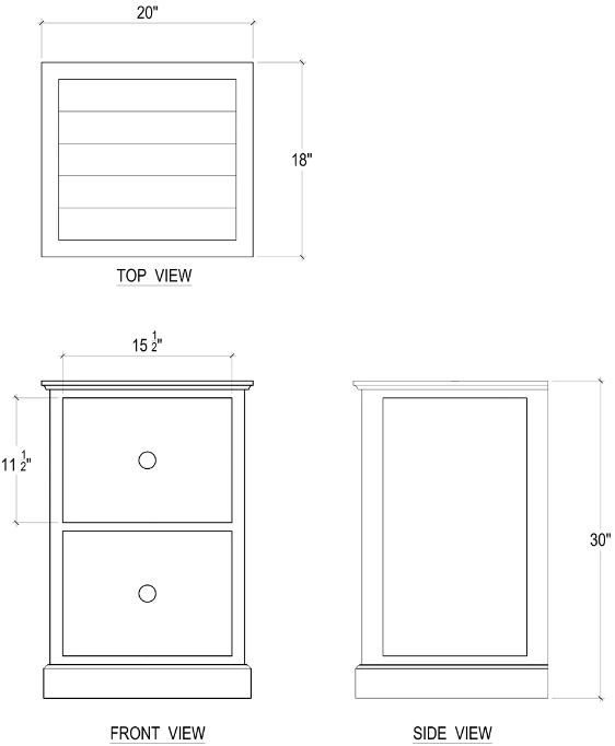 Bramble Customizable Emerson Filing Cabinet-1