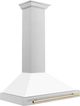 ZLINE Autograph Edition 36" White Matte Wall Mounted Range Hood -3