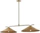Forty West Kyle Gold Bar Light Chandelier-2