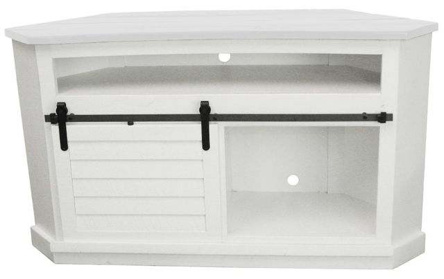 American Heartland Manufacturing Rustic Bower Shutter Corner TV Stand-1