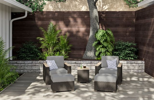 homestyles® Boca Raton 5-Piece Brown Outdoor Set-1