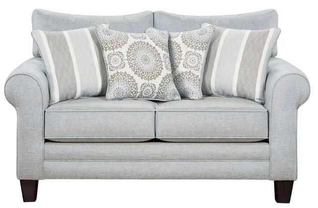 Fusion Furniture Grande Mist Gray Loveseat-1