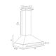 ZLINE Autograph Edition 36" Black Stainless Steel Wall Mounted Range Hood with Polished Gold Handle-4