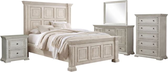 Liberty Furniture Big Valley 5-Piece Whitestone Queen Bedroom Set-0