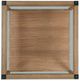 Homelegance® Riverton Glass Top Cocktail Table with Brown Base-1
