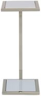 Century® Grand Tour Furniture Sienna Stone Top Spot Table with Polished Nickel Base-1