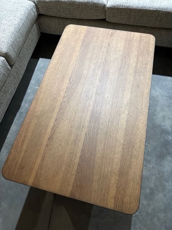 Clearance Liberty Furniture Farmhouse Reimagined Chestnut Cocktail Table with Antique White Base-1