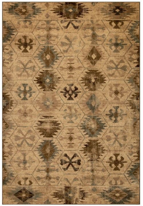 KAS Rugs Heritage Blue/Ivory Southwest 5'x8' Area Rug-0
