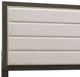 Pulaski™ West End Loft Dark Tuxedo/White Queen Upholstered Panel Bed-3