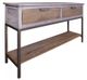 International Furniture Direct Mita Brown/Gray Sofa Table-0