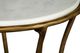 Furniture Classics Haines White Side Table with Gold Base-4