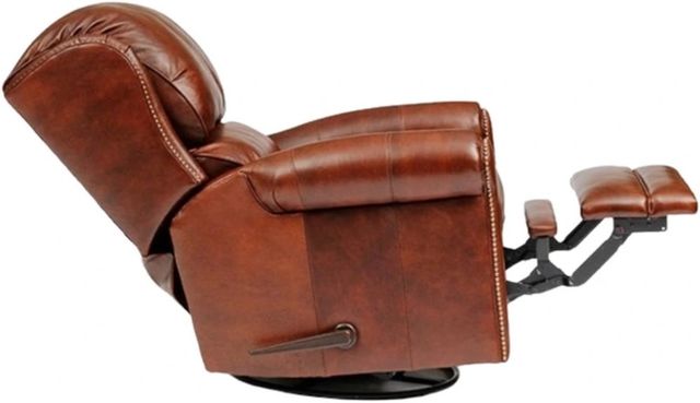 Smith Brothers Customizable 720 Leather Manual Swivel Glider Reclining Chair-1