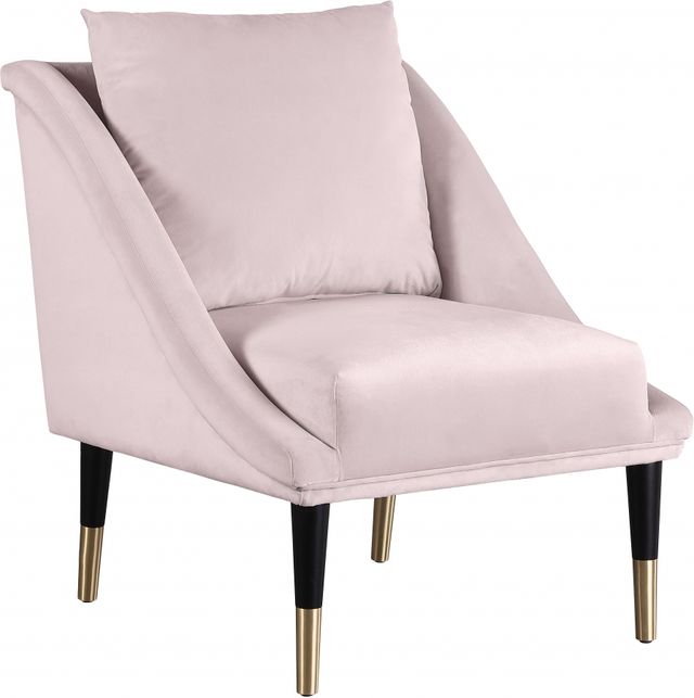 Meridian Furniture Elegante Pink Velvet Chair-0