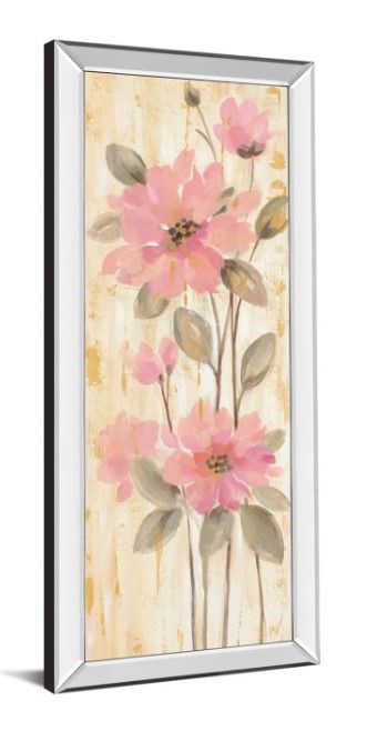 Classy Art Beautiful Garden Stems II by Silvia Vassileva Mirrored Frame Wall Art-1
