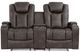 Homelegance® Tabor Brownish Gray Power Reclining Loveseat-2